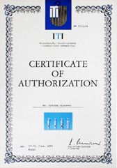 1996年6月ITI（ストローマン）インプラント認定コースサーティフィケート取得